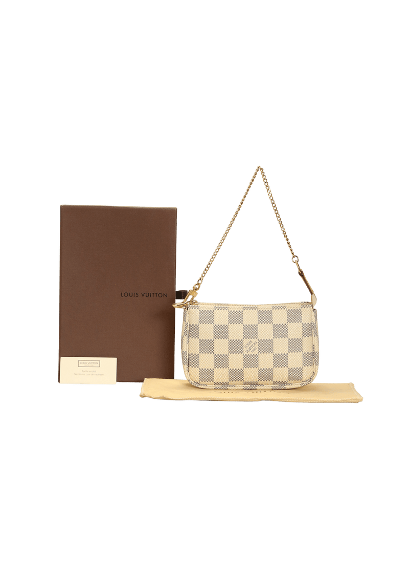 DAMIER AZUR POCHETTE ACCESSOIRES MINI