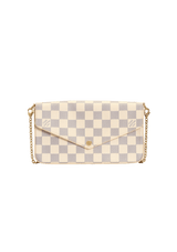 DAMIER AZUR POCHETTE FÉLICE