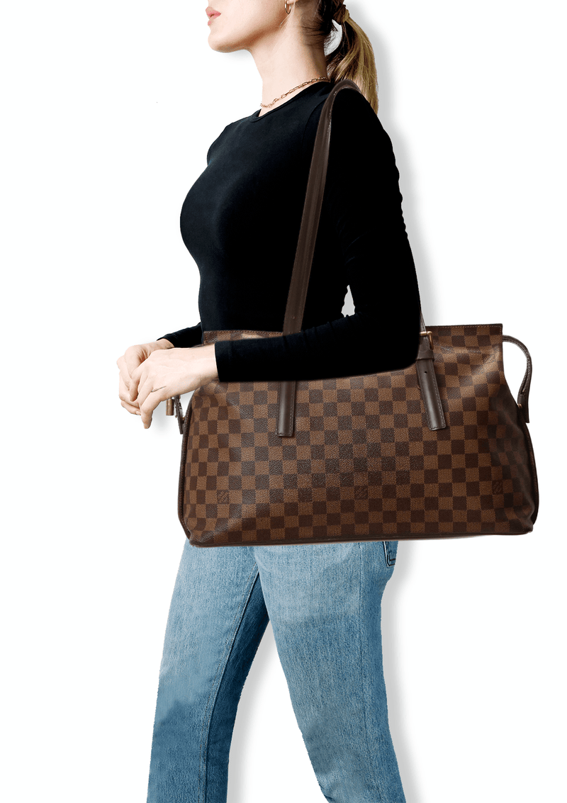 BOLSA LOUIS VUITTON DAMIER ÉBÈNE CHELSEA BAG MARROM ORIGINAL – Gringa