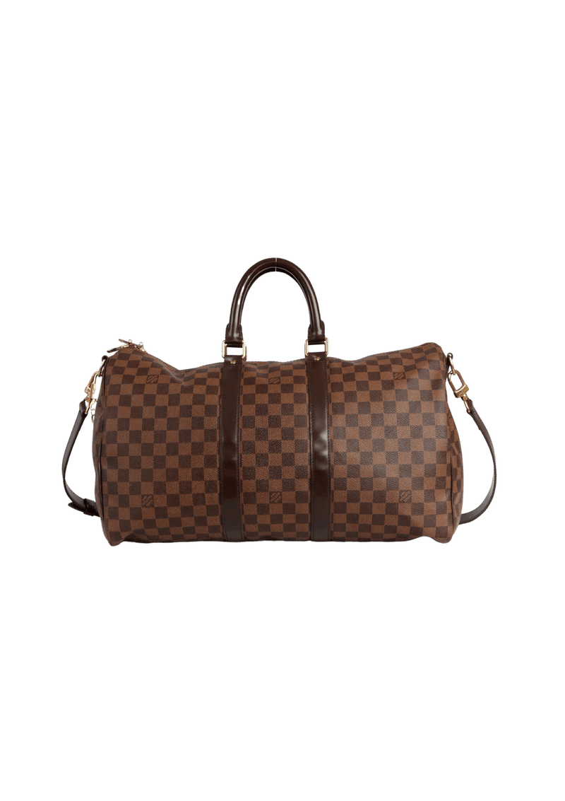 DAMIER ÉBÈNE KEEPALL BANDOULIÈRE 45