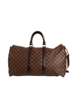 DAMIER ÉBÈNE KEEPALL BANDOULIÈRE 45