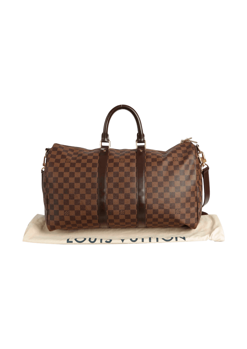 DAMIER ÉBÈNE KEEPALL BANDOULIÈRE 45