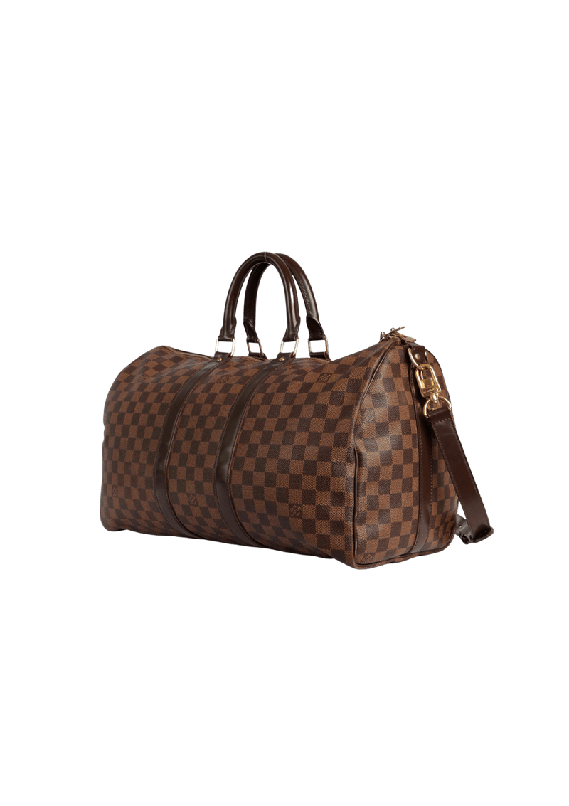 DAMIER ÉBÈNE KEEPALL BANDOULIÈRE 45