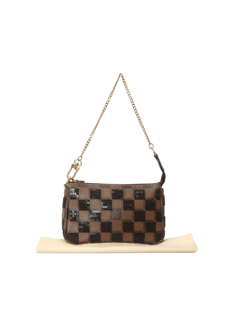 DAMIER ÉBÈNE PAILETTES MINI POCHETTE ACCESSOIRES