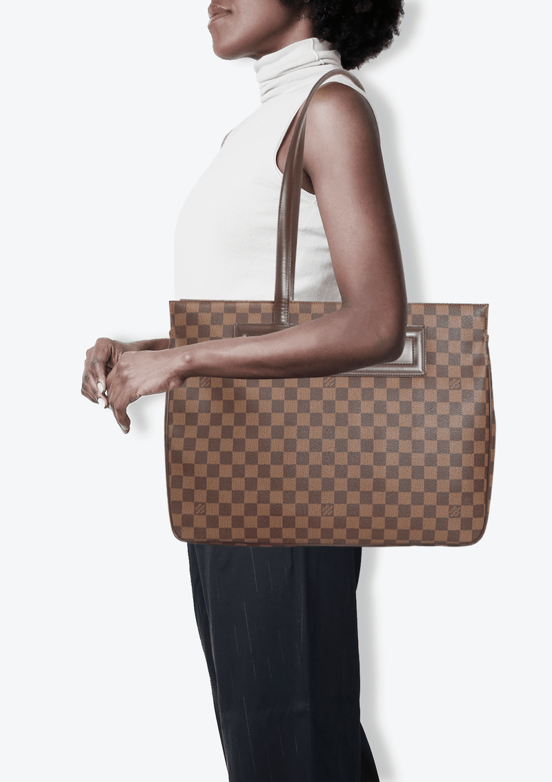 Bolsa Louis Vuitton Damier Ébène Parioli PM Marrom Original – Gringa