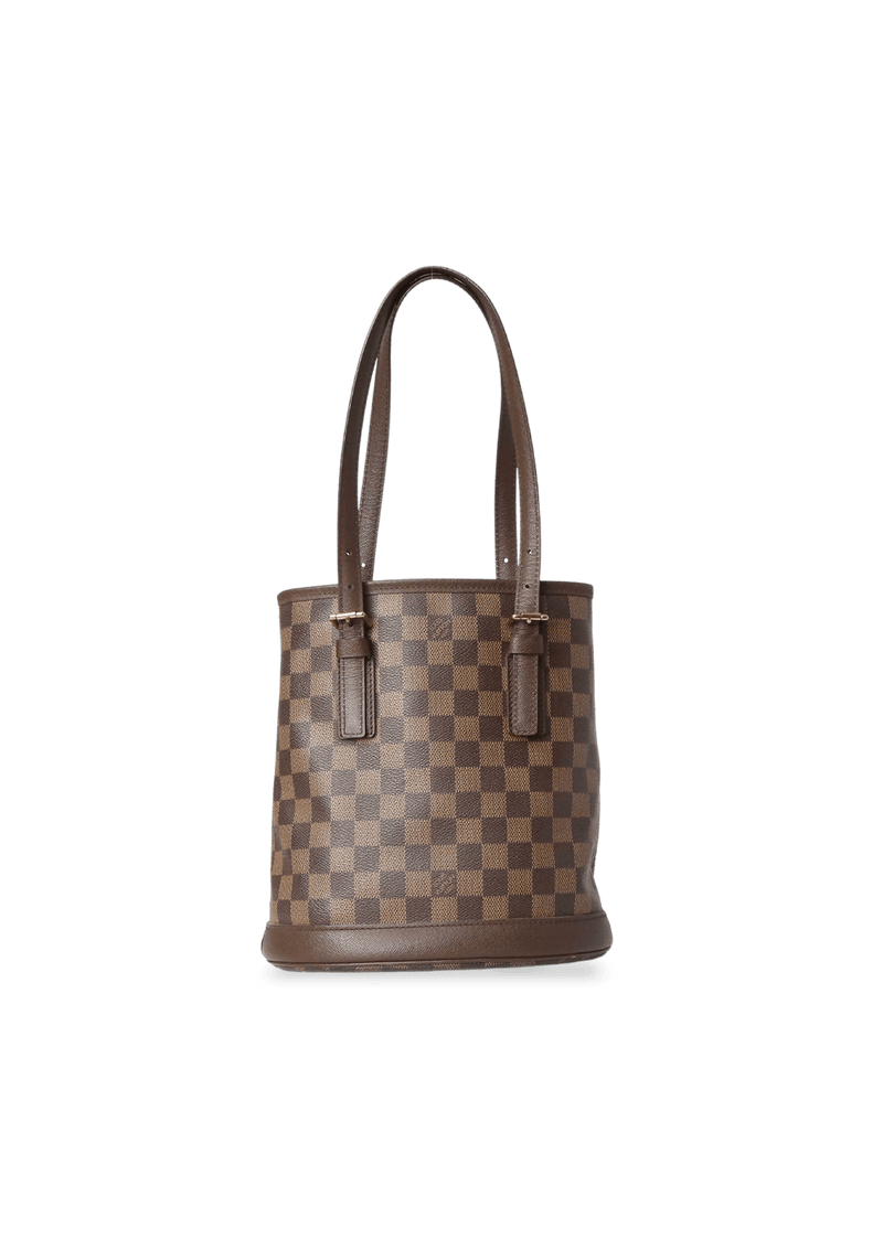 DAMIER ÉBÈNE PETIT BUCKET W/ POUCH