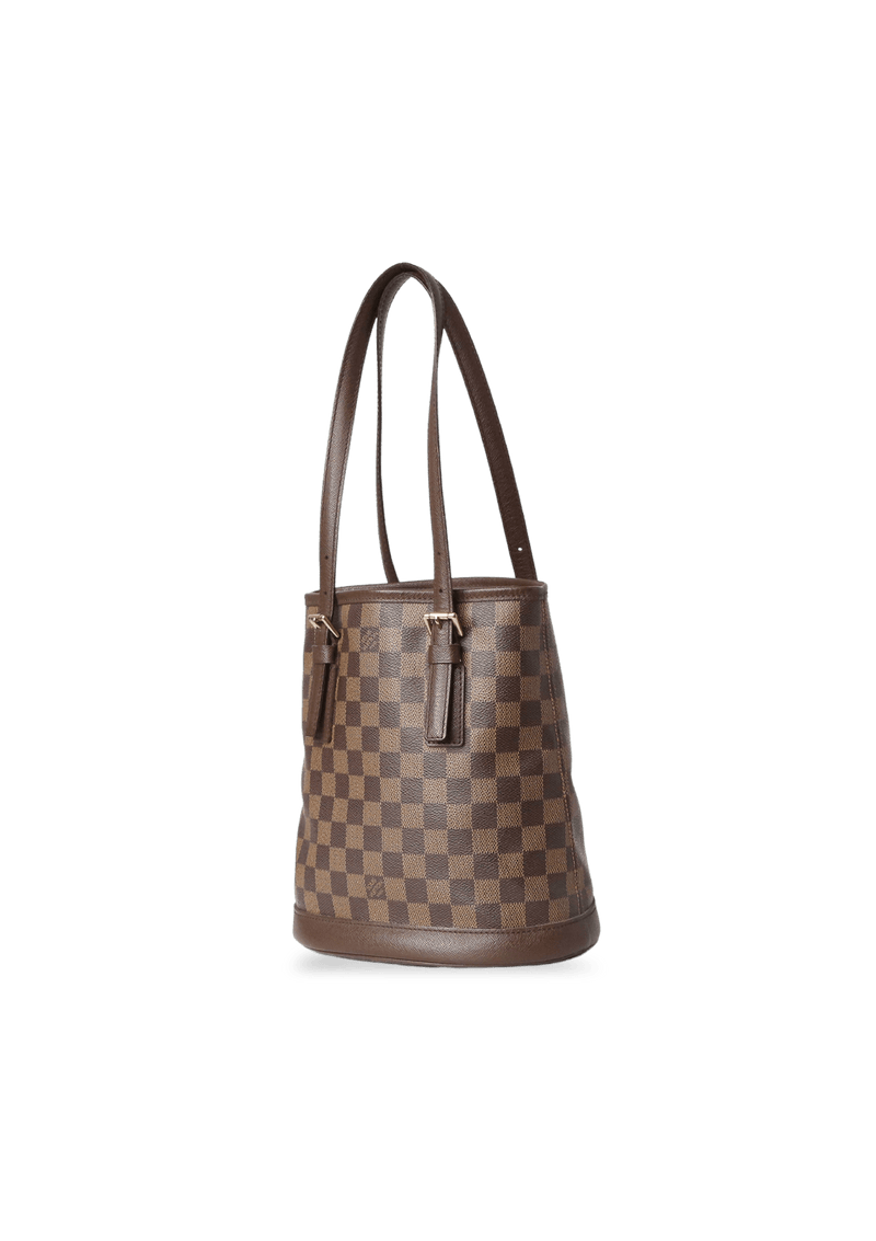 DAMIER ÉBÈNE PETIT BUCKET W/ POUCH