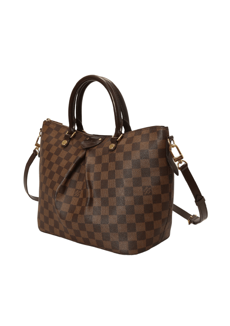 Louis Vuitton Shoulder Bag Siena MM Damier Ebene Canvas Shoulder Hand Bag  A974