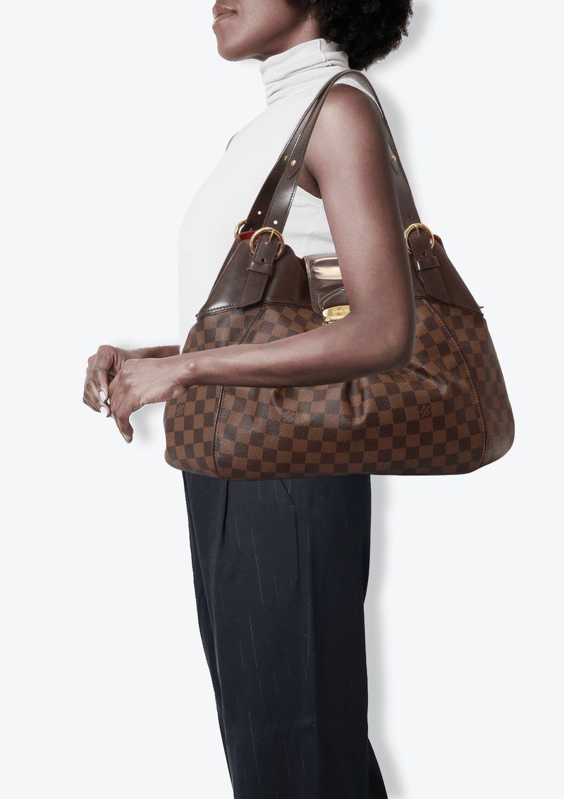 Louis Vuitton Damier Ebene SISTINA MM Shoulder Bag