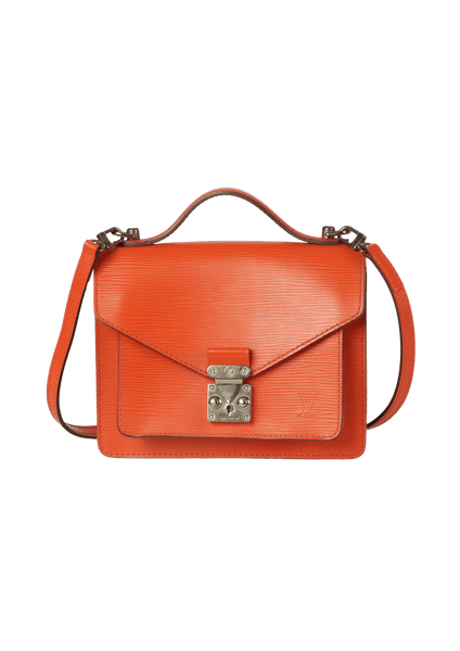 BOLSA LOUIS VUITTON EPI MONCEAU BB LARANJA ORIGINAL – Gringa