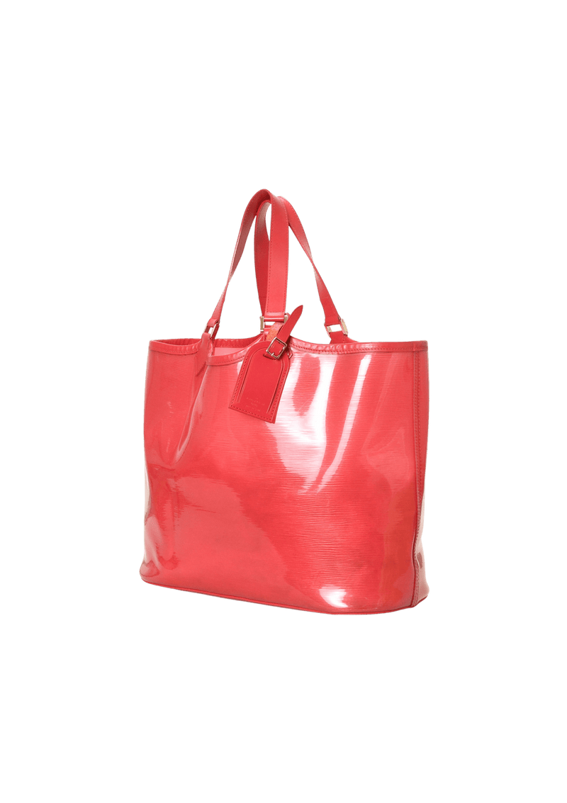 Louis Vuitton Translucent Red EPI Plage Lagoon Bay Tote Bag