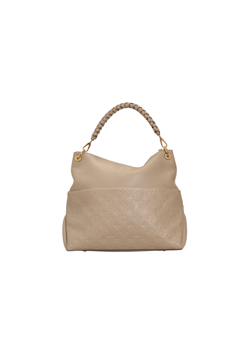Louis Vuitton Maida Hobo Bag Monogram Empreinte Leather In Beige