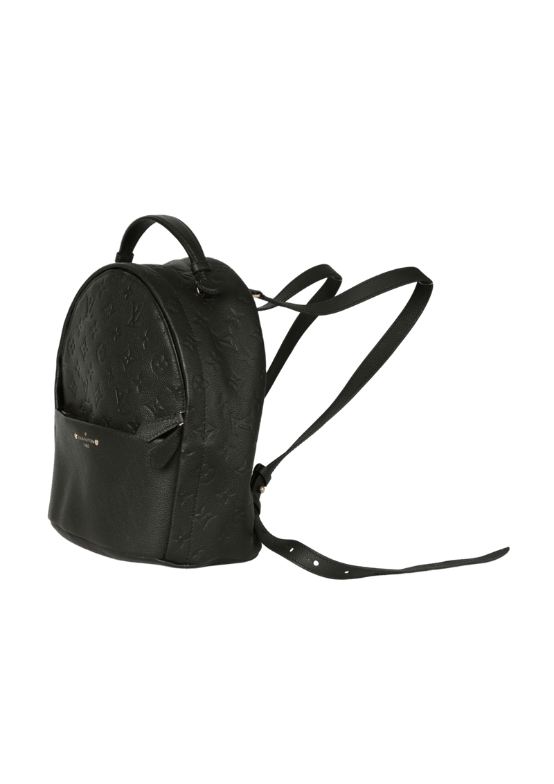 LOUIS VUITTON Sorbonne Monogram Empreinte Leather Backpack Black