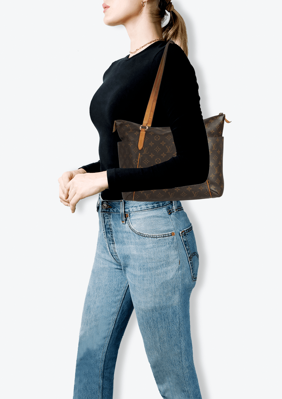 BOLSA LOUIS VUITTON MONOGRAM TOTALLY MM MARROM ORIGINAL – Gringa