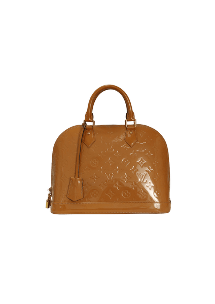 Louis Vuitton Vert Olive Monogram Vernis Leather Alma PM Bag Louis Vuitton