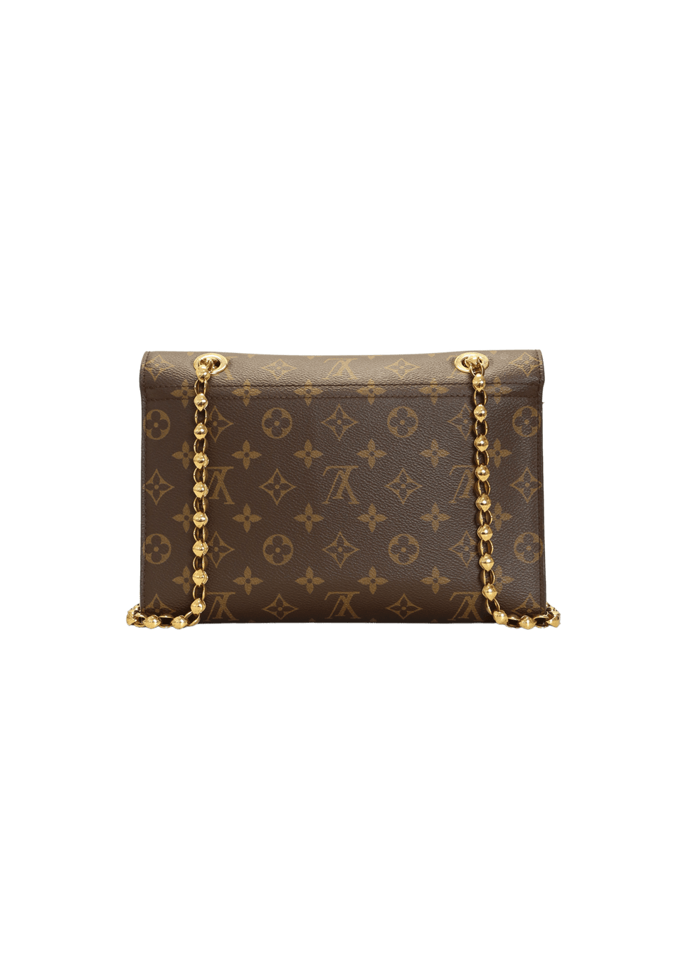 BOLSA LOUIS VUITTON MONOGRAM VICTOIRE CHAIN BAG MARROM ORIGINAL