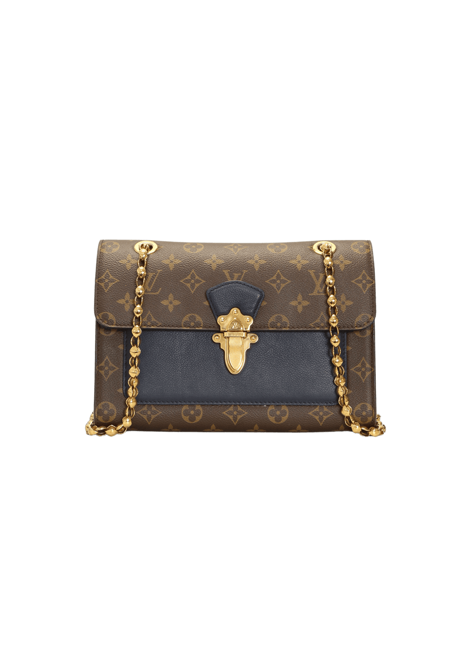 BOLSA LOUIS VUITTON MONOGRAM VICTOIRE CHAIN BAG MARROM ORIGINAL
