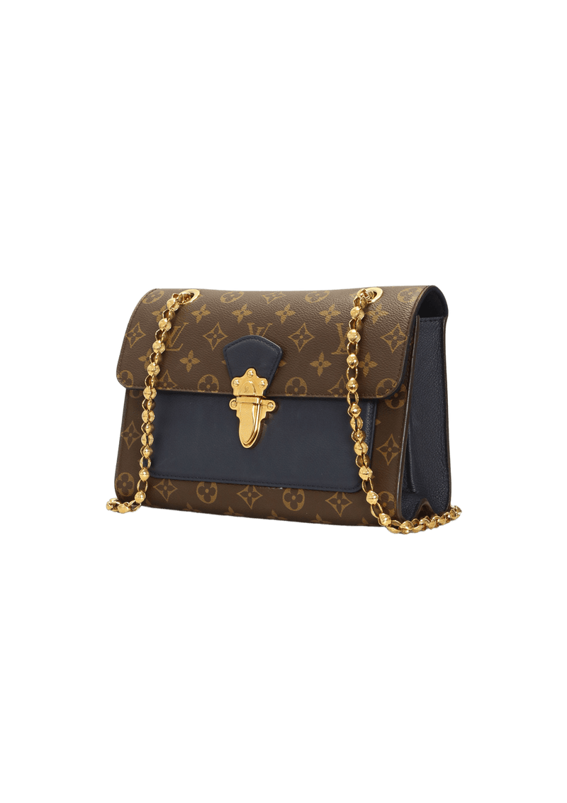 Louis Vuitton Black Monogram Canvas Victoire Chain Bag Louis