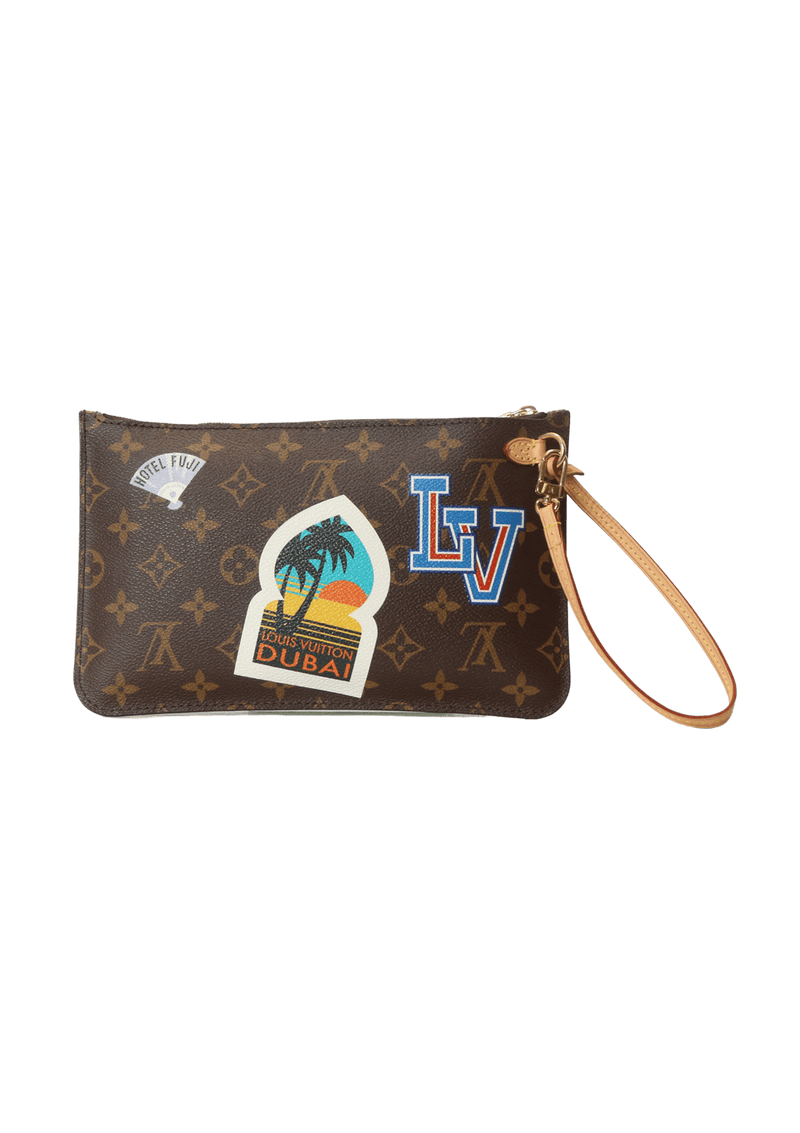 MONOGRAM WORLD TOUR NEVERFULL POUCH