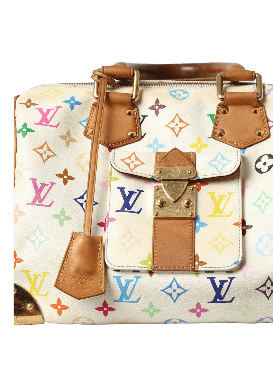 MULTICOLORE MONOGRAM SPEEDY 30