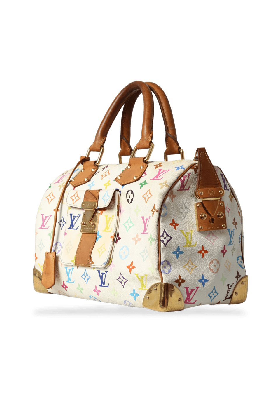 MULTICOLORE MONOGRAM SPEEDY 30