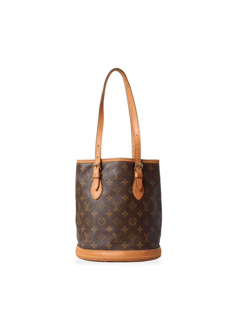 VINTAGE MONOGRAM PETIT BUCKET W/  ACCESSORIES POCHETTE