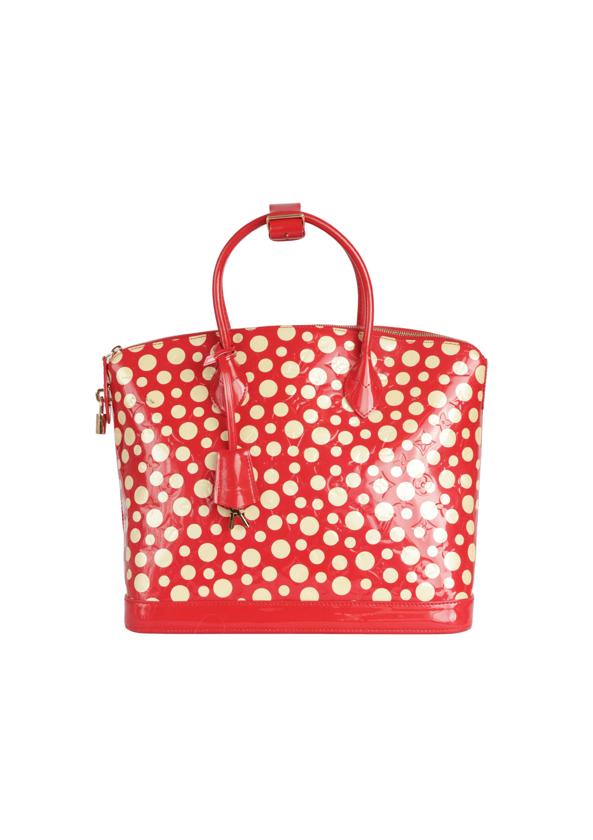 BOLSA LOUIS VUITTON X YAYOI KUSAMA MONOGRAM VERNIS DOTS LOCKIT MM