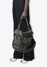 LEATHER HOBO BAG