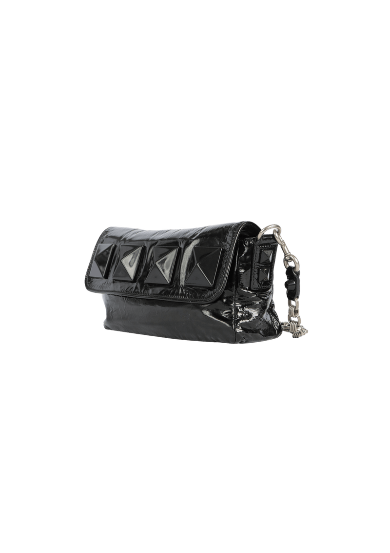 LEATHER CHAIN-LINK BAG