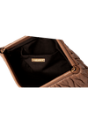 MATELASSE LEATHER CLUTCH