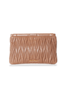 MATELASSE LEATHER CLUTCH