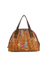 VISETOS EMBROIDERED BOWLER BAG