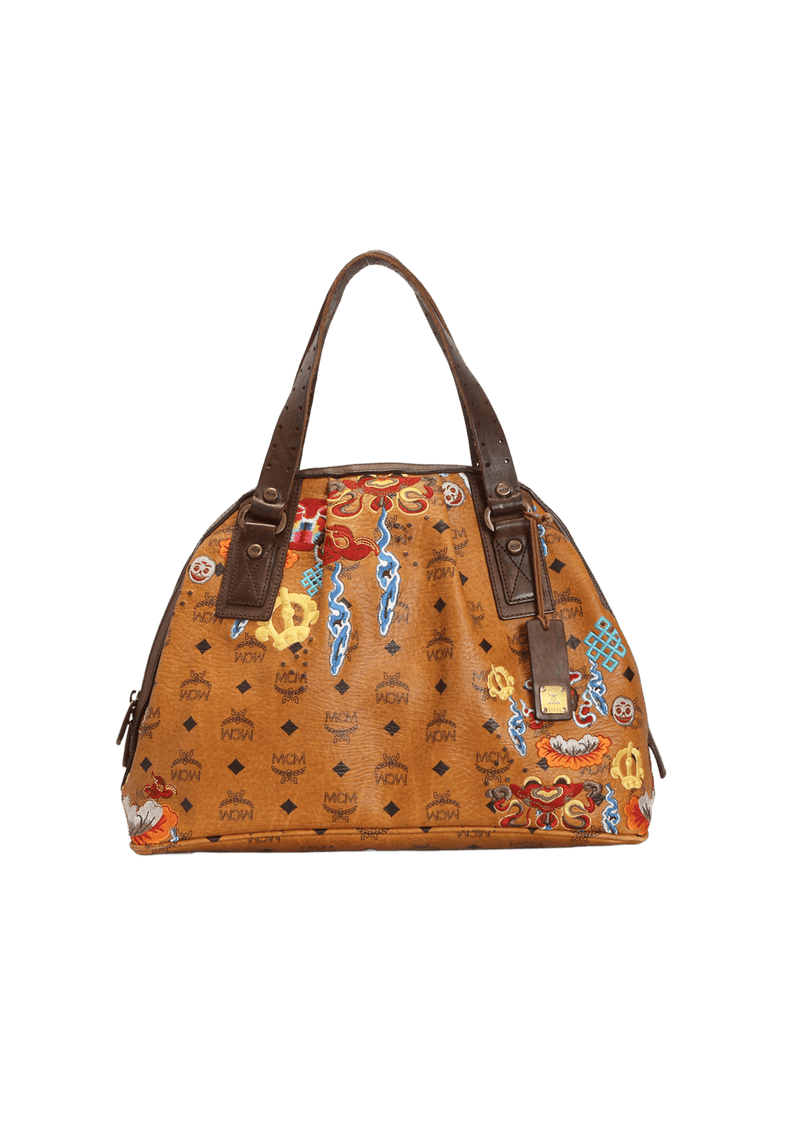 VISETOS EMBROIDERED BOWLER BAG