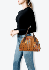 VISETOS EMBROIDERED BOWLER BAG