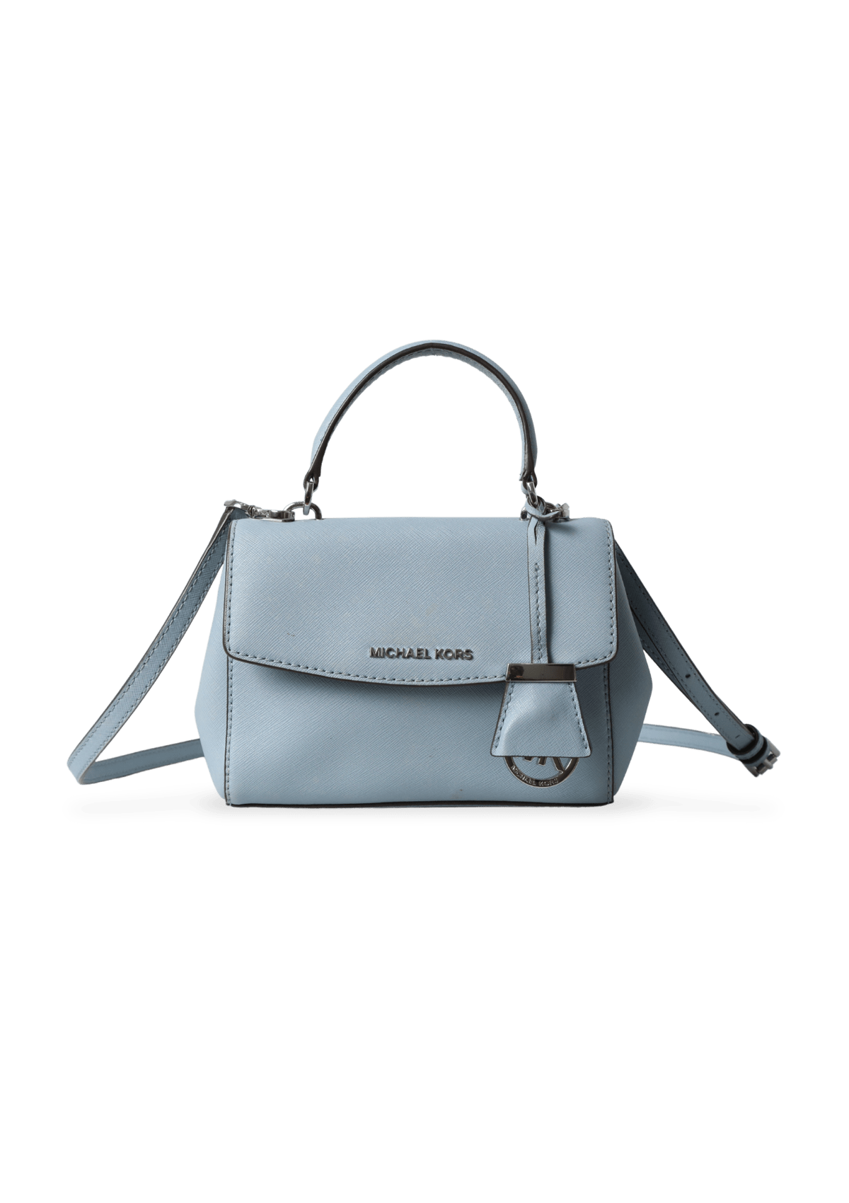 Bolsa Michael Kors Ava Small Saffiano Leather Azul Gringa