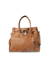 BELTED LEATHER SATCHEL