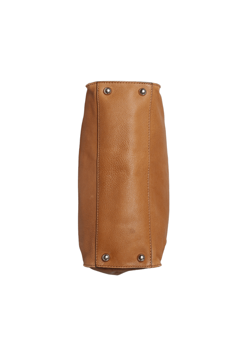BELTED LEATHER SATCHEL
