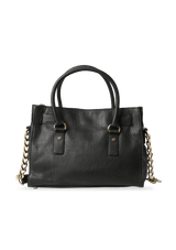 BELTED LEATHER SATCHEL