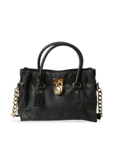 BELTED LEATHER SATCHEL