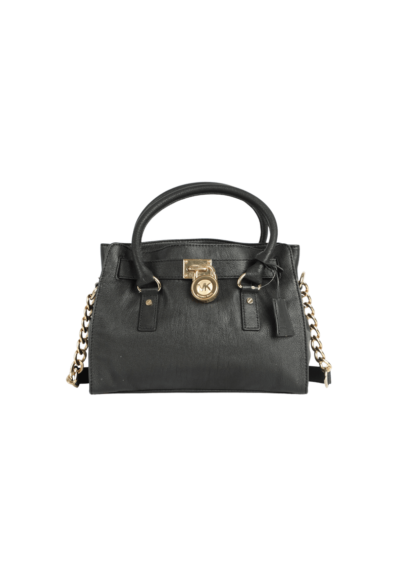 BELTED LEATHER SATCHEL