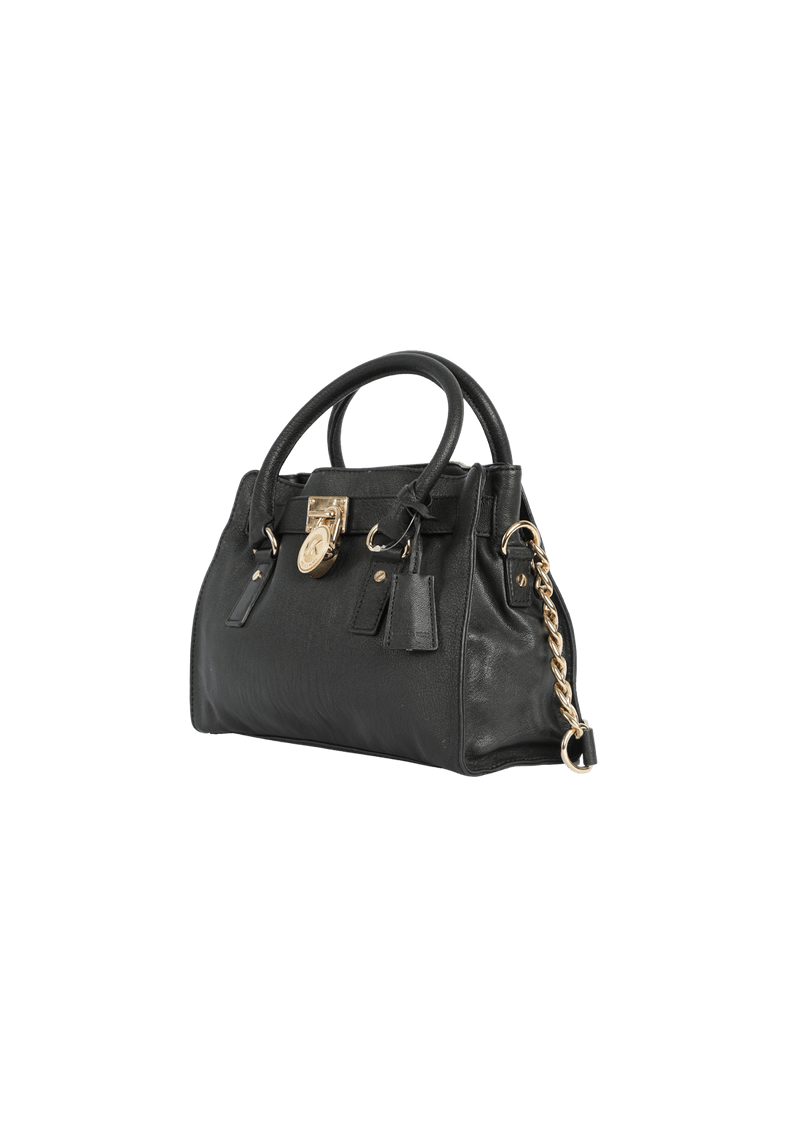 BELTED LEATHER SATCHEL