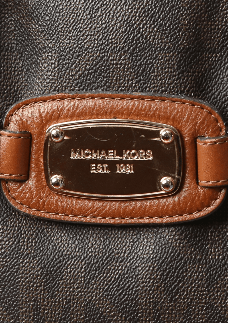 BELTED LOGO LEATHER SATCHEL