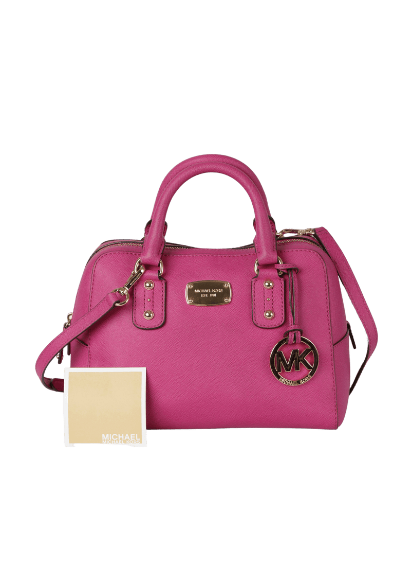 DOME SAFFIANO SATCHEL