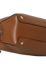 GRAINED LEATHER SATCHEL