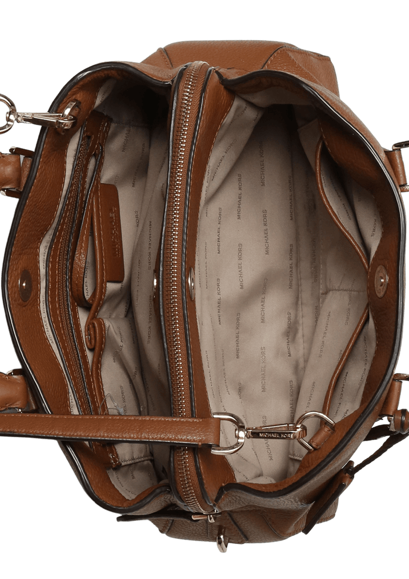 GRAINED LEATHER SATCHEL