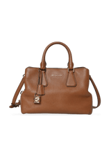 GRAINED LEATHER SATCHEL