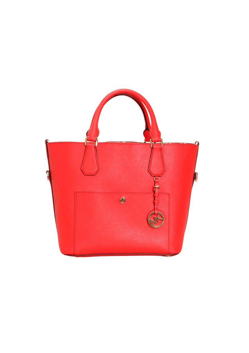 BOLSA MICHAEL KORS GREENWICH GRAB VERMELHA ORIGINAL Gringa