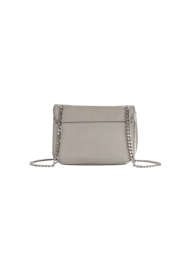 LEATHER CHAIN-LINK BAG