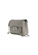 LEATHER CHAIN-LINK BAG