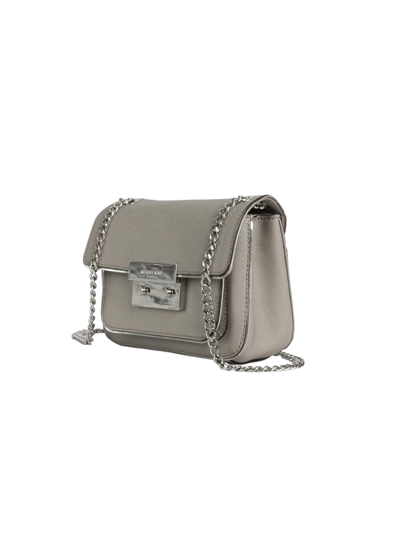 LEATHER CHAIN-LINK BAG